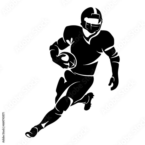 football player with ball