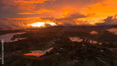 sunrise over the mountains