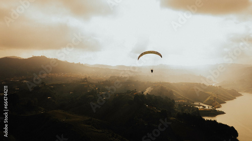 paragliding in the mountains