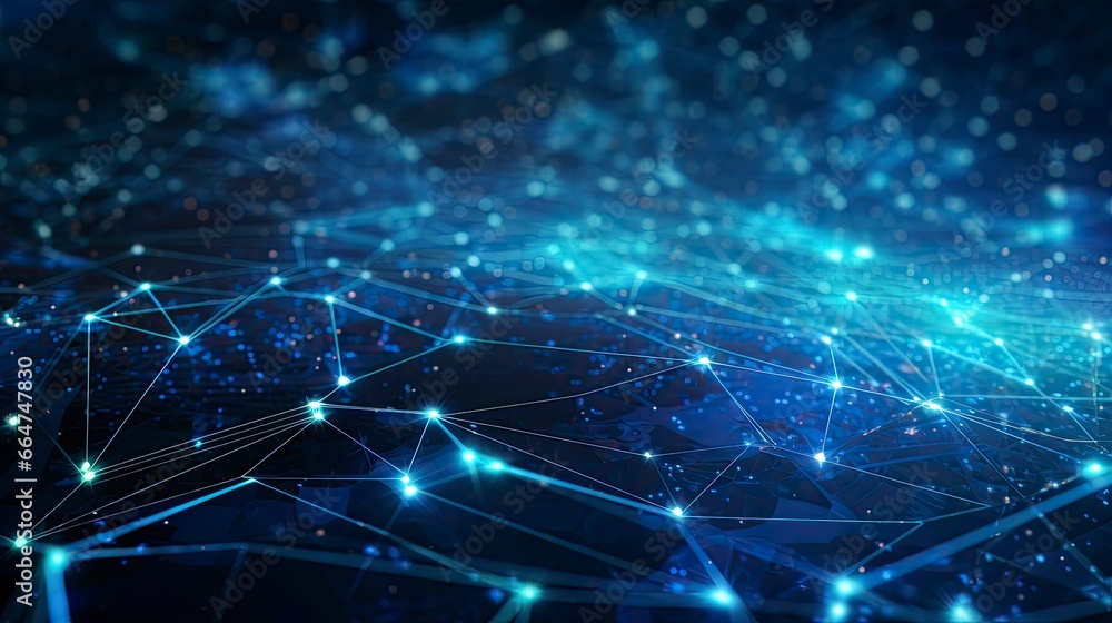 Abstract Digital Connections with Data and Blockchain Technology. Abstract Digital Connections with Data and Blockchain Technology.