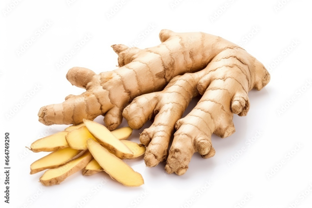 Rhizome isolated on white background. Rhizome isolated on white background.