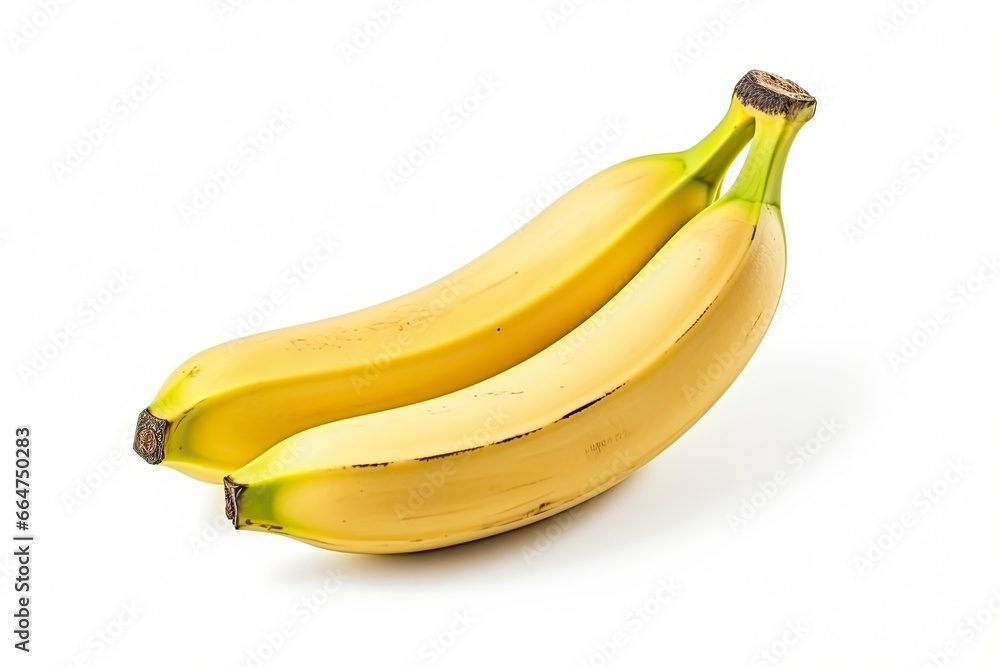 Bananas are isolated on a white background. Bananas are isolated on a white background.