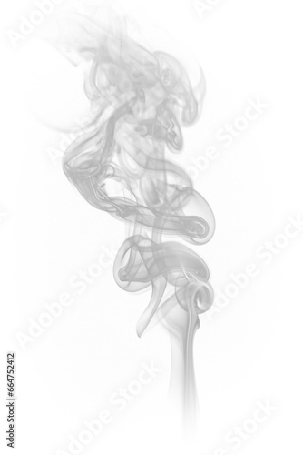 Digital png illustration of gray smoke on transparent background