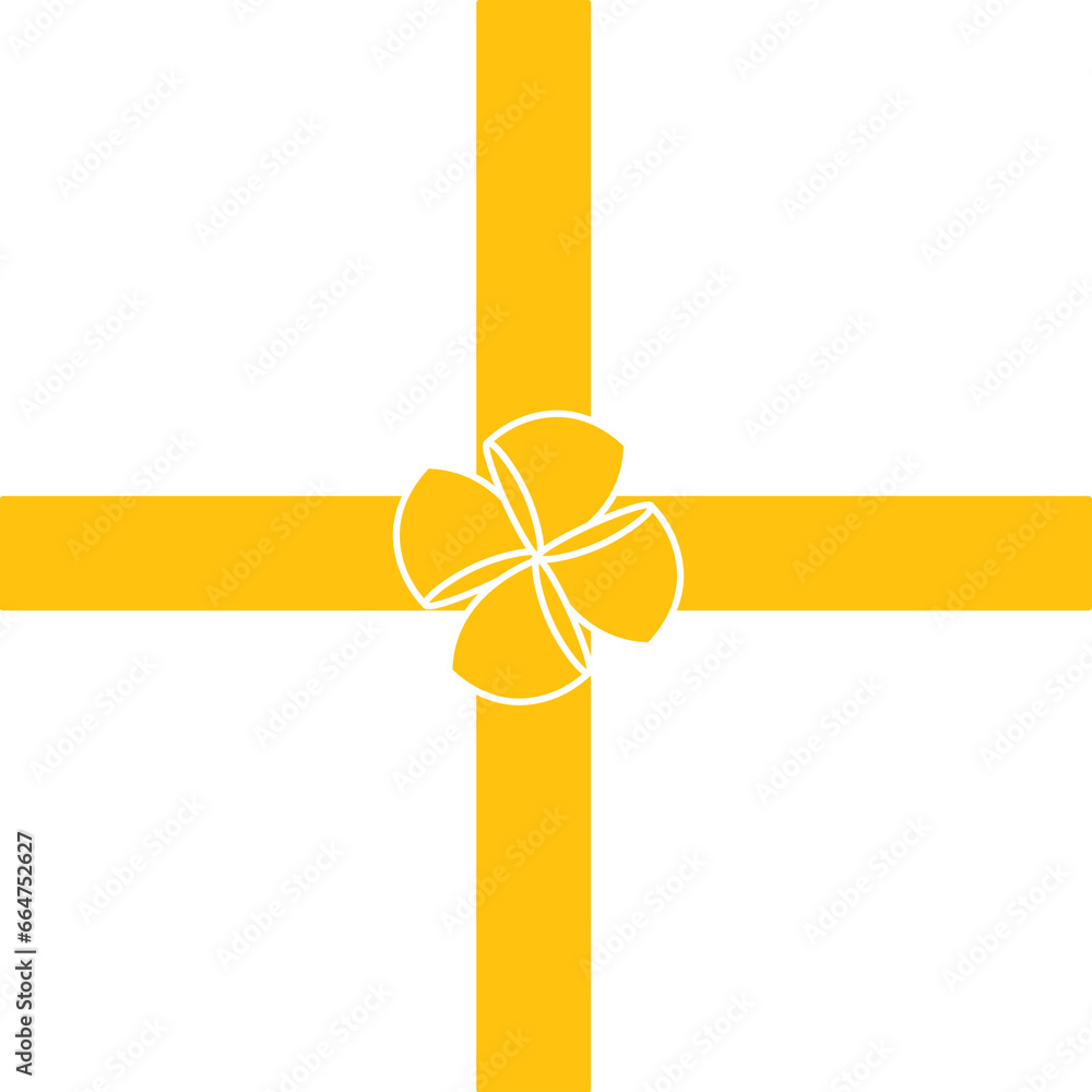 Digital png illustration of yellow ribbon with bow on transparent background Digital png illustration of yellow ribbon with bow on transparent background