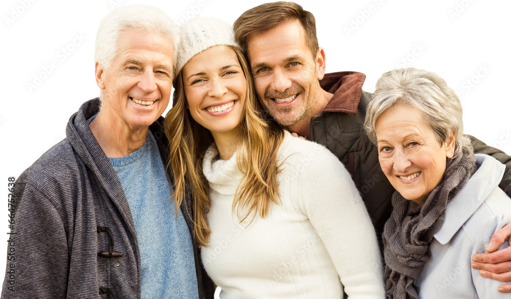 Digital png photo of happy adult family on transparent background Digital png photo of happy adult family on transparent background