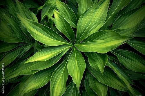 A plant with lots of large green leaves.