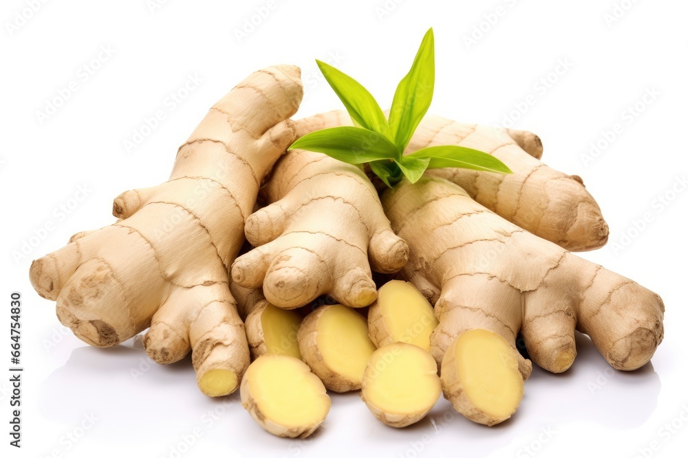 Rhizome isolated on white background. Rhizome isolated on white background.