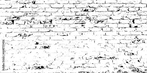 Distressed overlay texture of old brickwork, grunge background. abstract halftone vector illustration