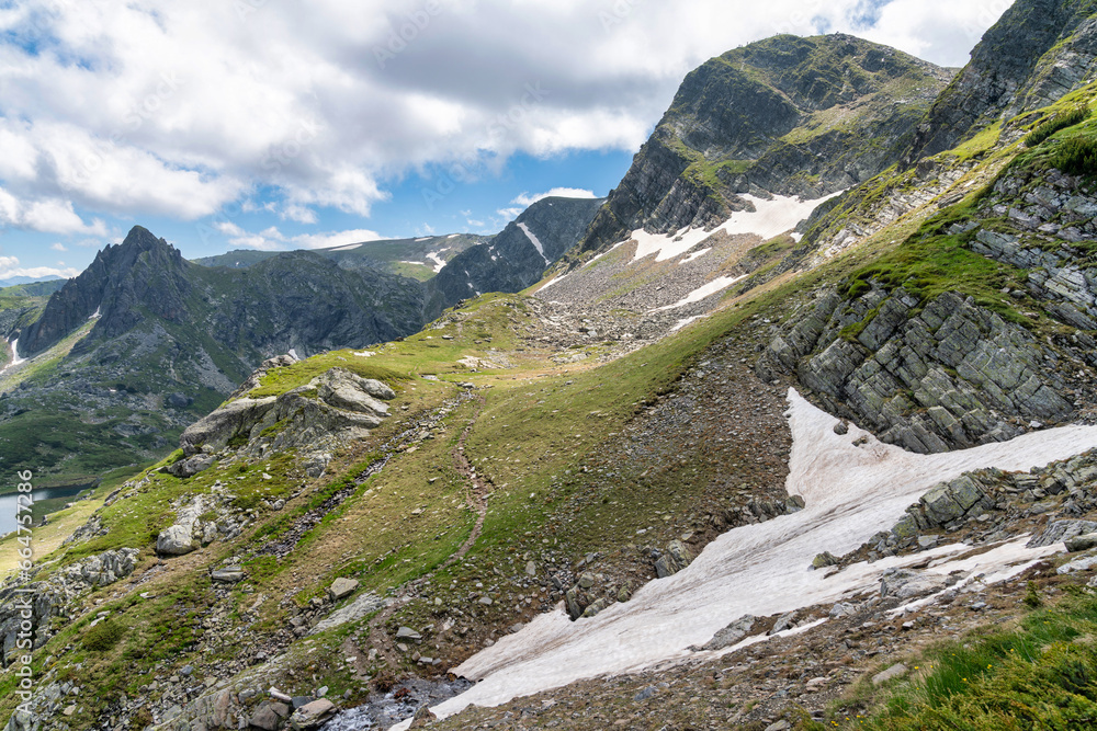 Obraz premium Seven Rila Lakes in Bulgaria