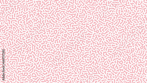 pink decorative mosaic cloud background pattern. Generative algorithm psychedelic background. Reaction-diffusion or turing pattern formation.