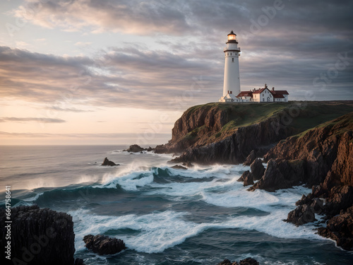 A lighthouse at coast