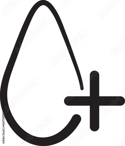 Blood plus icon vector illustration. Donating blood healthcare concept