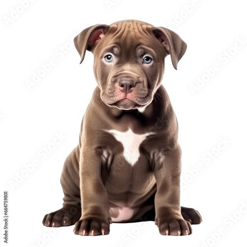 pitbull puppy isolated on transparent background transparency 