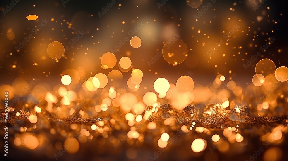 Sparkling Luxury, Gold Glitter, Bokeh Sparkles, and Particles Sparkling Luxury, Gold Glitter, Bokeh Sparkles, and Particles