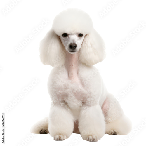 Poodle dog isolated on transparent background,transparency 