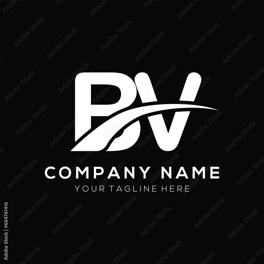 BV letter logo template elements. BV letter vector illustration logo design . BV letter logo template elements. BV letter vector illustration logo design .