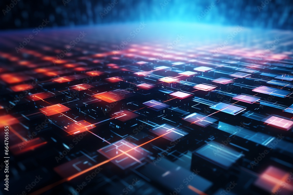 Obraz premium abstract futuristic technology background