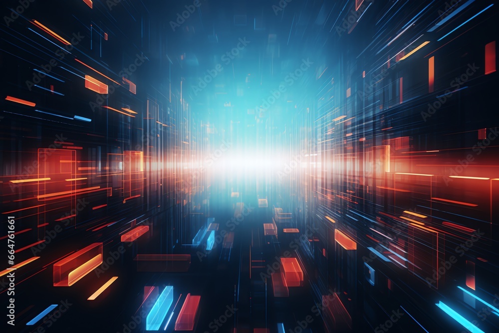 Obraz premium abstract futuristic technology background