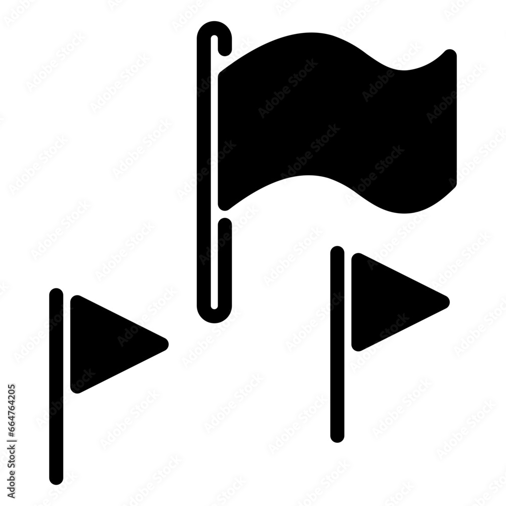 Flags icon, line icon style Flags icon, line icon style