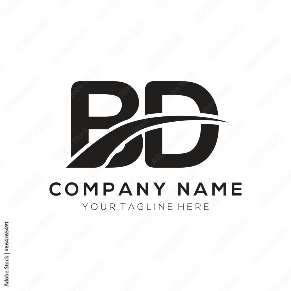 BD letter logo template elements. BD letter vector illustration logo design . BD letter logo template elements. BD letter vector illustration logo design .