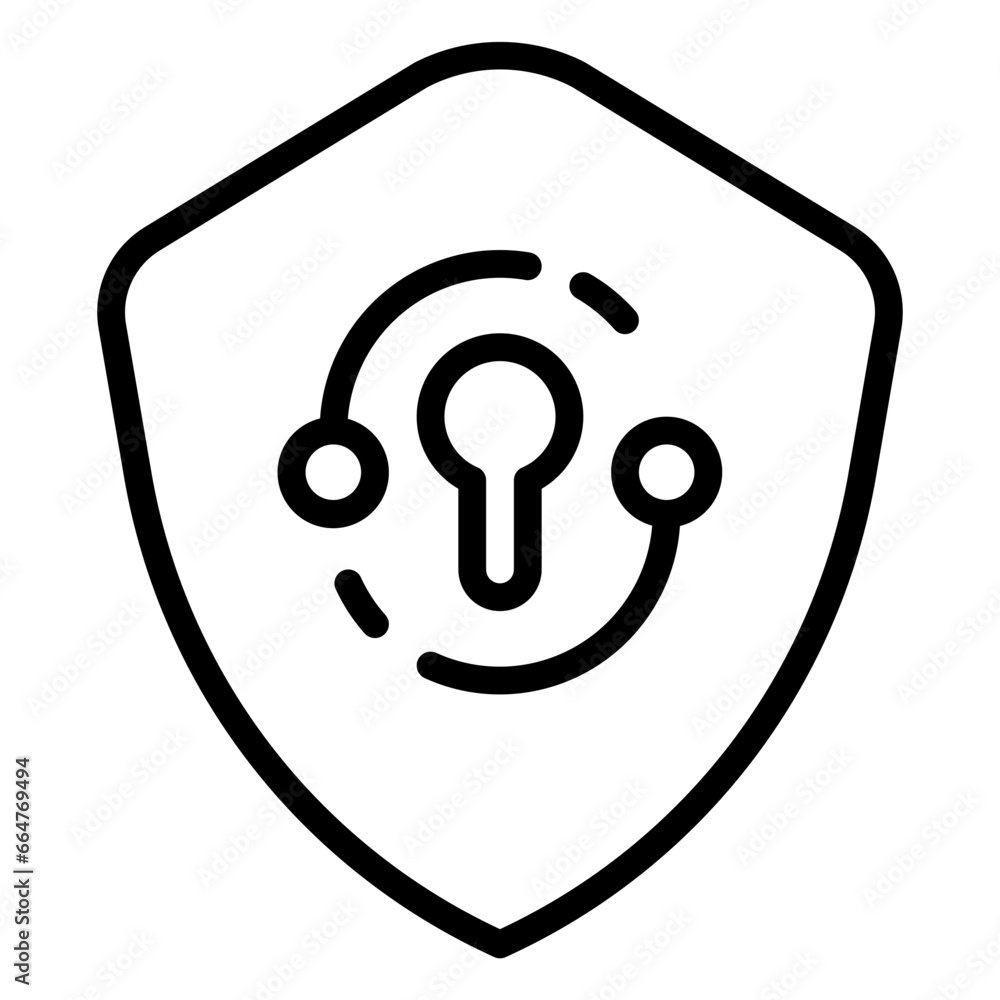 secure icon, line icon style secure icon, line icon style