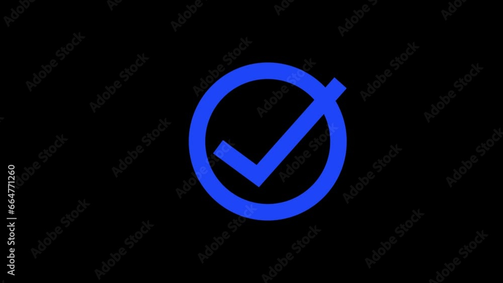 check mark symbols. Success, accepted. 4k video with alpha channel. in black background with transparent background. check mark symbols. Success, accepted. 4k video with alpha channel. in black background with transparent background.