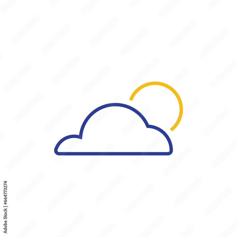 Sunny day weather icon clipart isolated illustration Sunny day weather icon clipart isolated illustration