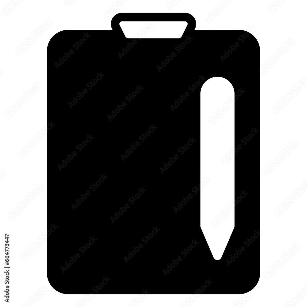 Clipboard icon, glyph icon style Clipboard icon, glyph icon style