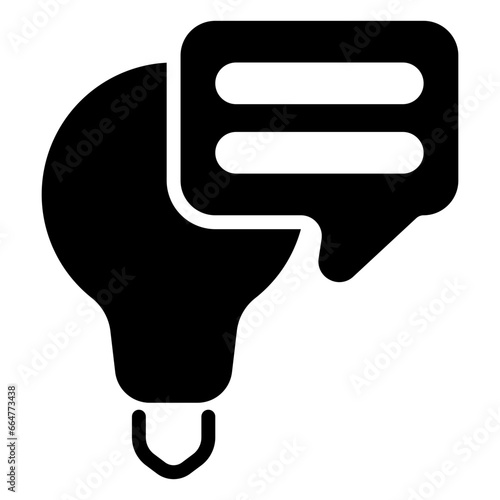 Suggestion icon, glyph icon style