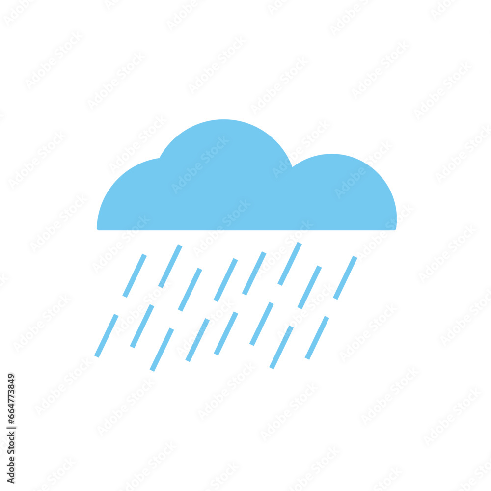 Rain weather icon clipart isolated illustration Rain weather icon clipart isolated illustration