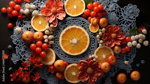 New Year Chinese Citrus Fruit Ox, Happy New Year Background, Hd Background © Pic Hub