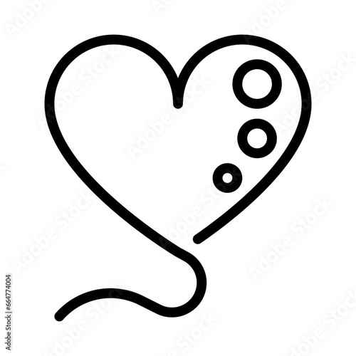 Love icon, line icon style