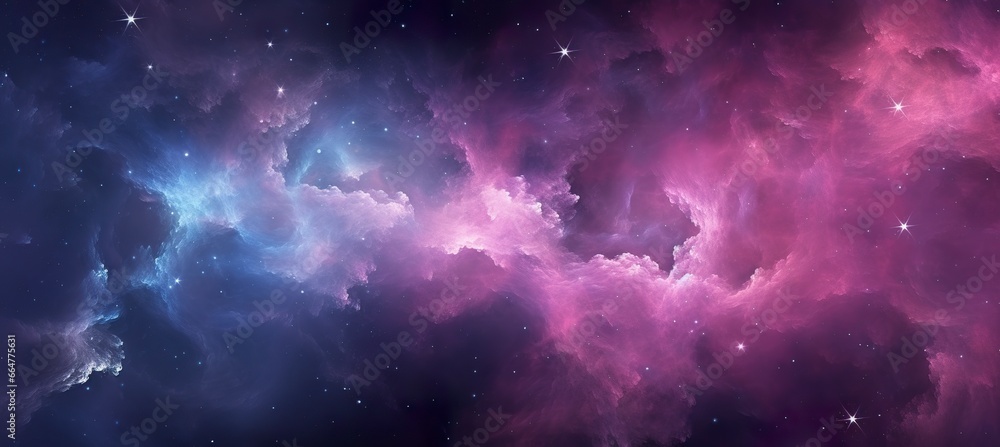 Galaxy texture with stars and beautiful nebula in the background, pink and gray. - obrazy, fototapety, plakaty 