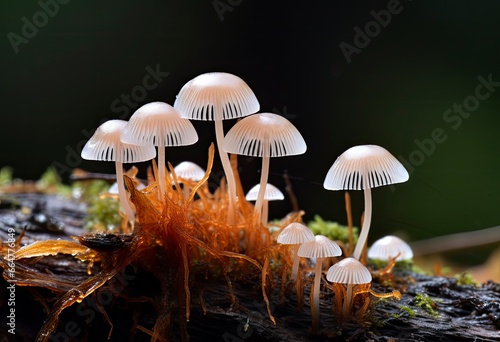 Hemimycena species mairei. photo