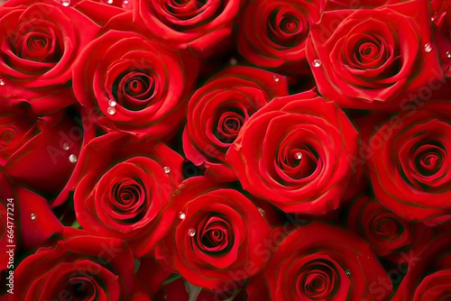 Red Rose Background for Valentine s Day.