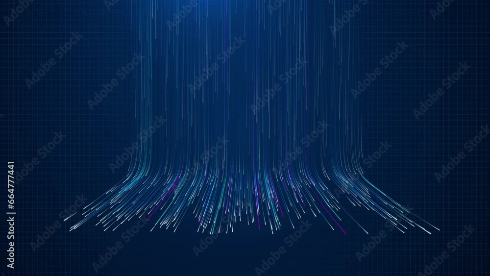 Vidéo Stock 4K Deep learning science technology background. Network ai ...