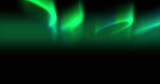 Aurora borealis northern lights on green background