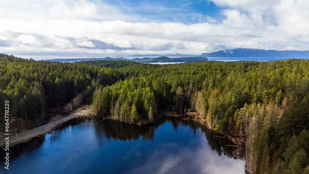 Lake and forest on Sunshine Coast. Lake and forest on Sunshine Coast.