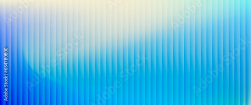 Colorful grainy gradient background template. Trendy ribbed glass effect texture 