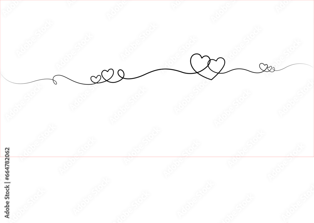 Valentines Day Decorative Line Line Draw Valentines Day Decorative Line Line Draw