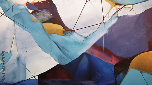 Fototapeta Naklejka Na Ścianę i Meble -  Colorful modern artwork, abstract paint strokes, oil painting on canvas. Acrylic art, artistic texture. Brush daubs and smears grunge background, hand painted pattern 