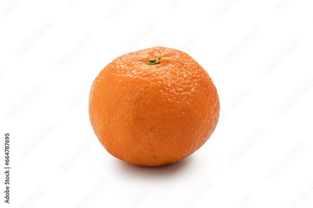 Bright orange tangerine isolated on white Bright orange tangerine isolated on white