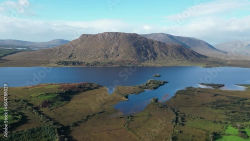 Aerial view of scenic mountains and waters on the loop around beautiful North West Connemara, Galway County, Ireland

aerial view on the conemara loop, galway county, ireland photo