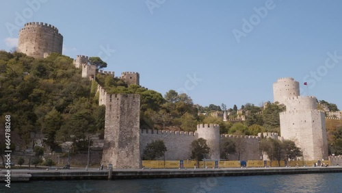 Magnificent Rumeli fortress Bosphorus strait scenic shoreline landmark photo