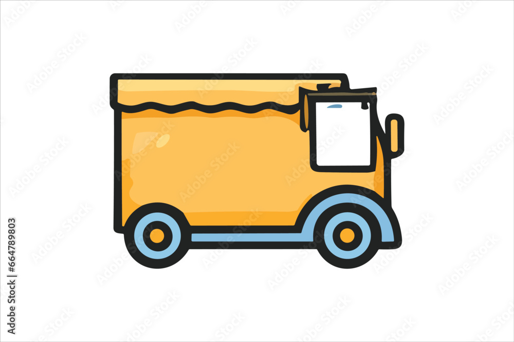 Colorful Delivery, distrubuting, warehouse, shipment thin line icons. Editable stroke. For website marketing design, logo, app, template, ui, etc. Vector illustration on white backgorund