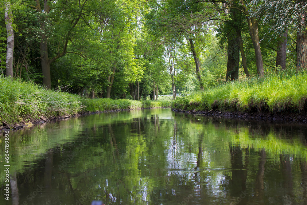 Niers River, Lower Rhine Region, Germany