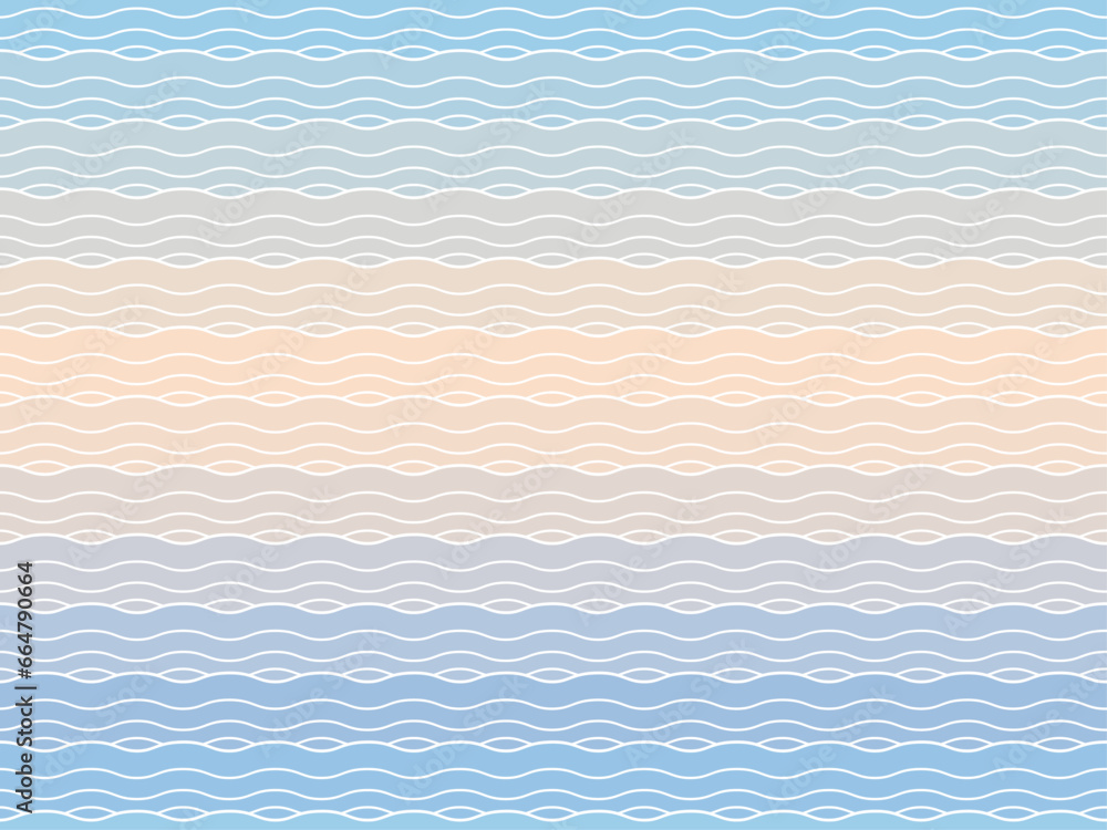 Seamless ombre pattern with waves Seamless ombre pattern with waves