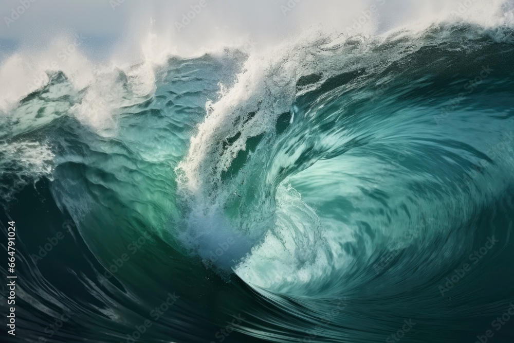 Extreme close up of thrashing emerald ocean waves. Extreme close up of thrashing emerald ocean waves.