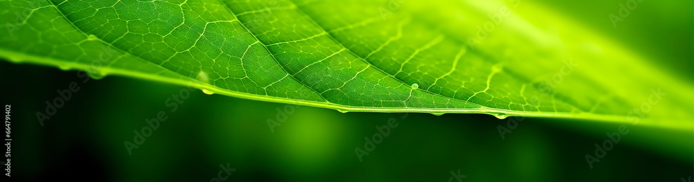 Obraz premium Green leaf nature background