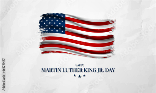 Happy Martin Luther King Jr. Day January 16 Background vector Illustration